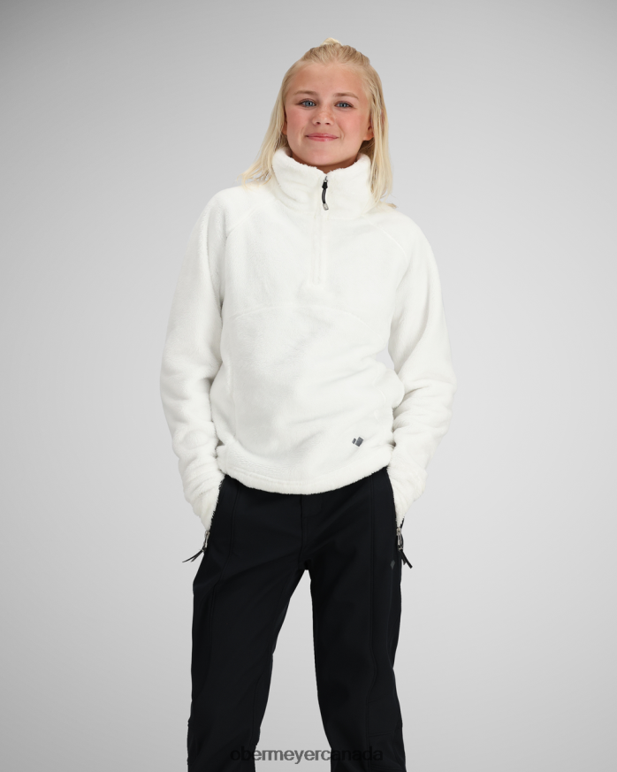 Obermeyer Teen Furry Fleece Top PT4J620 Clothing White