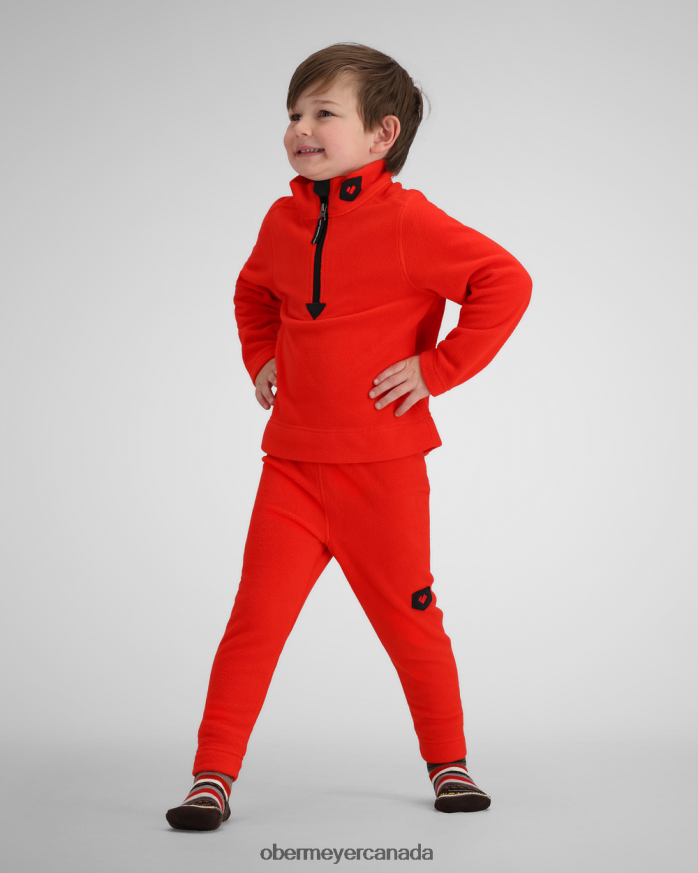 Obermeyer Teen Ultra Gear Zip Top PT4J524 Clothing Red