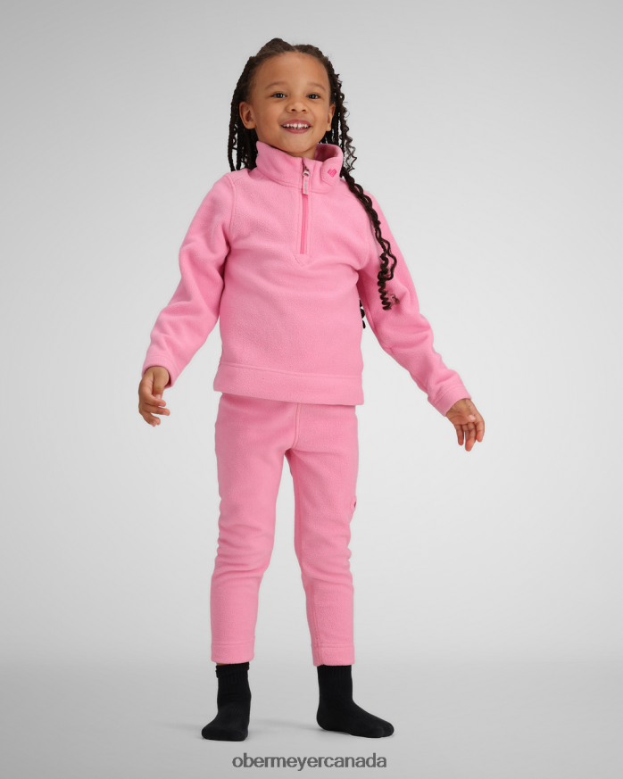 Obermeyer Teen Ultra Gear Zip Top PT4J526 Clothing Pinkafection