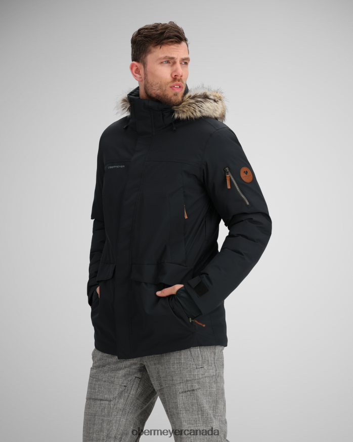 Obermeyer Unisex Ridgeline Jacket w/ Faux Fur PT4J390 Clothing Black