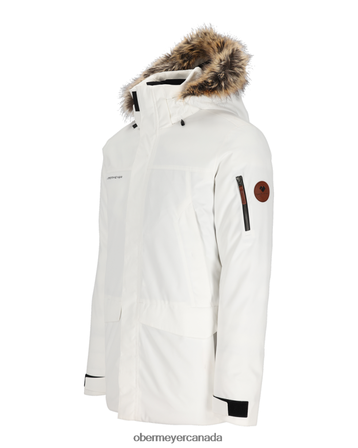 Obermeyer Unisex Ridgeline Jacket w/ Faux Fur PT4J391 Clothing White