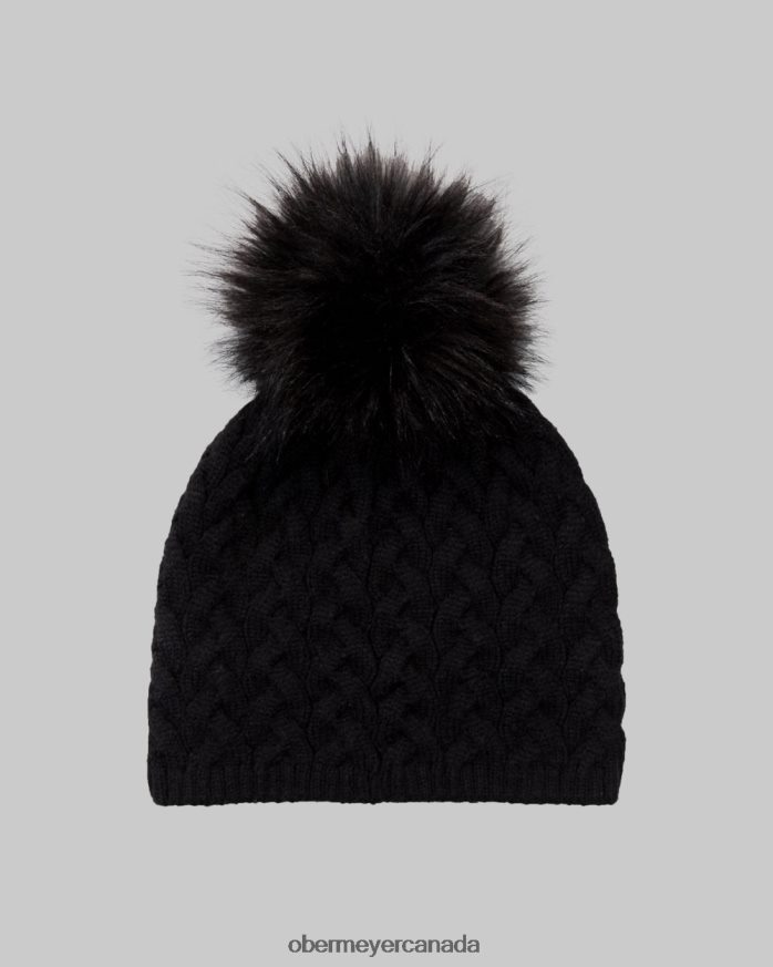 Obermeyer Women NYC FF Pom Beanie PT4J65 Accessory Black