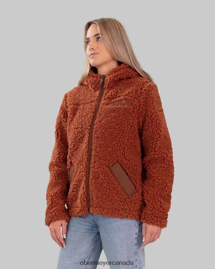 Obermeyer Women Amelia Sherpa Jacket PT4J303 Clothing Terracotta
