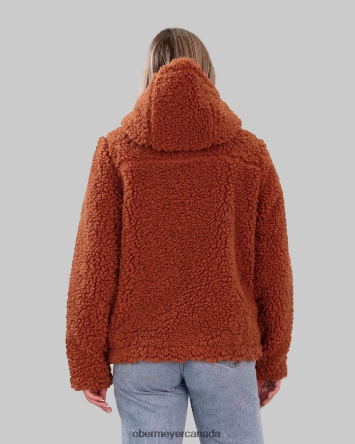 Obermeyer Women Amelia Sherpa Jacket PT4J303 Clothing Terracotta