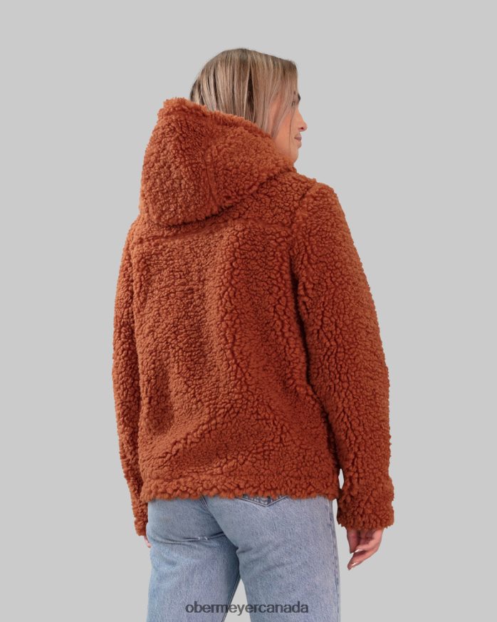 Obermeyer Women Amelia Sherpa Jacket PT4J303 Clothing Terracotta