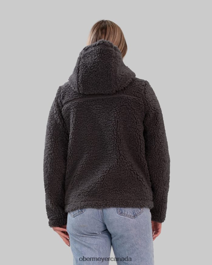 Obermeyer Women Amelia Sherpa Jacket PT4J306 Clothing Coal