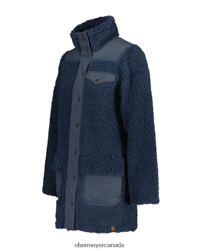 Obermeyer Women Andie Sherpa Jacket PT4J277 Clothing Raw Indigo