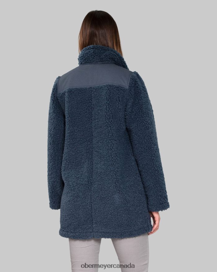 Obermeyer Women Andie Sherpa Jacket PT4J277 Clothing Raw Indigo