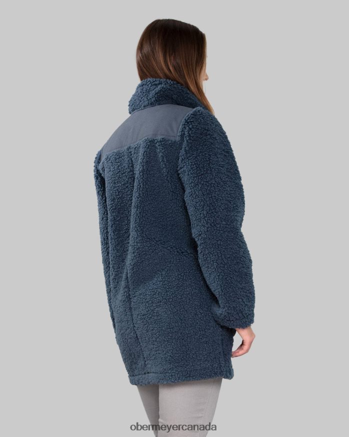Obermeyer Women Andie Sherpa Jacket PT4J277 Clothing Raw Indigo