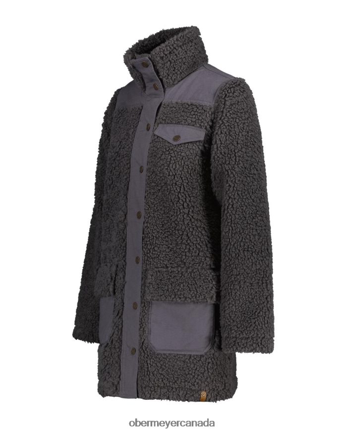 Obermeyer Women Andie Sherpa Jacket PT4J281 Clothing Coal