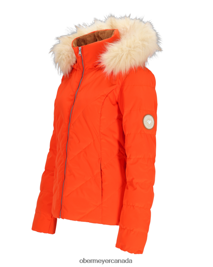 Obermeyer Women Bombshell Jacket PT4J52 Clothing Candied Orange