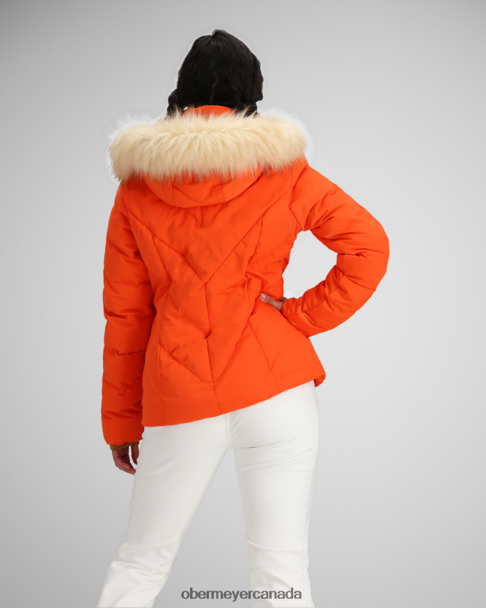 Obermeyer Women Bombshell Jacket PT4J52 Clothing Candied Orange
