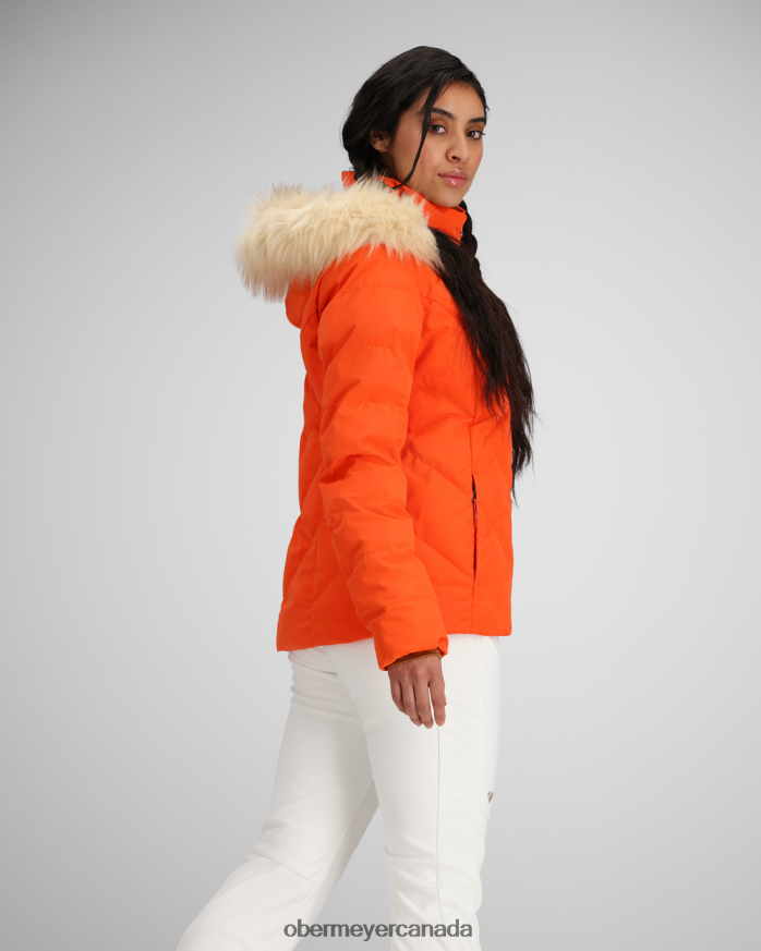 Obermeyer Women Bombshell Jacket PT4J52 Clothing Candied Orange
