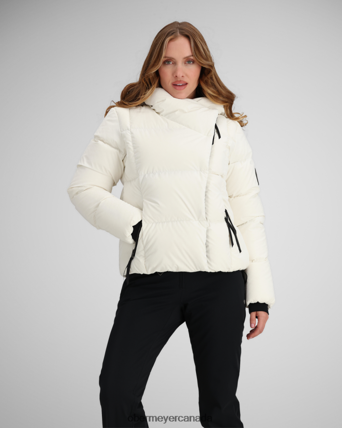 Obermeyer Women Calypso Down Jacket PT4J112 Clothing Diamond White