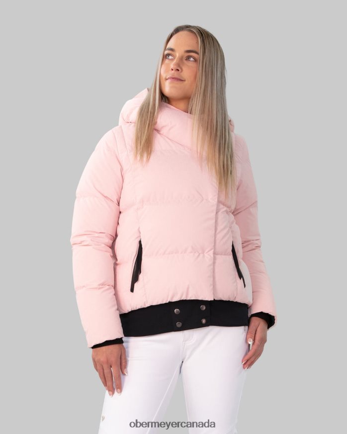 Obermeyer Women Calypso Down Jacket PT4J119 Clothing Pink Champagne