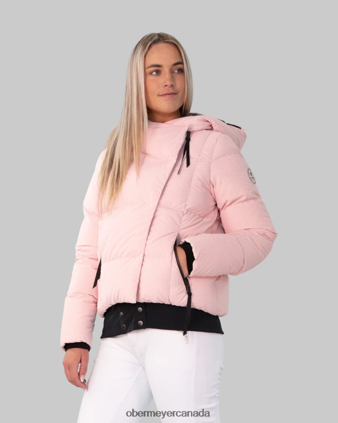 Obermeyer Women Calypso Down Jacket PT4J119 Clothing Pink Champagne
