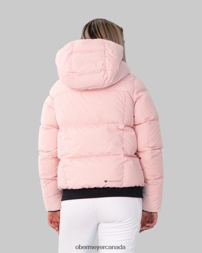 Obermeyer Women Calypso Down Jacket PT4J119 Clothing Pink Champagne