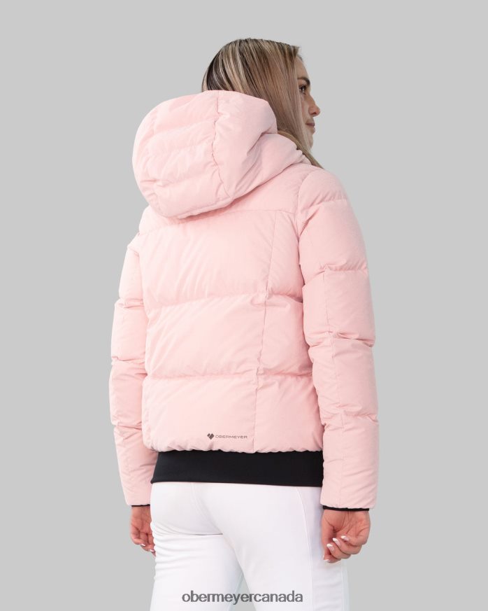 Obermeyer Women Calypso Down Jacket PT4J119 Clothing Pink Champagne