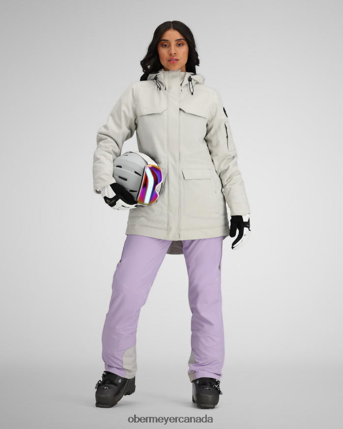Obermeyer Women Celestia Jacket PT4J210 Clothing Silver Linen