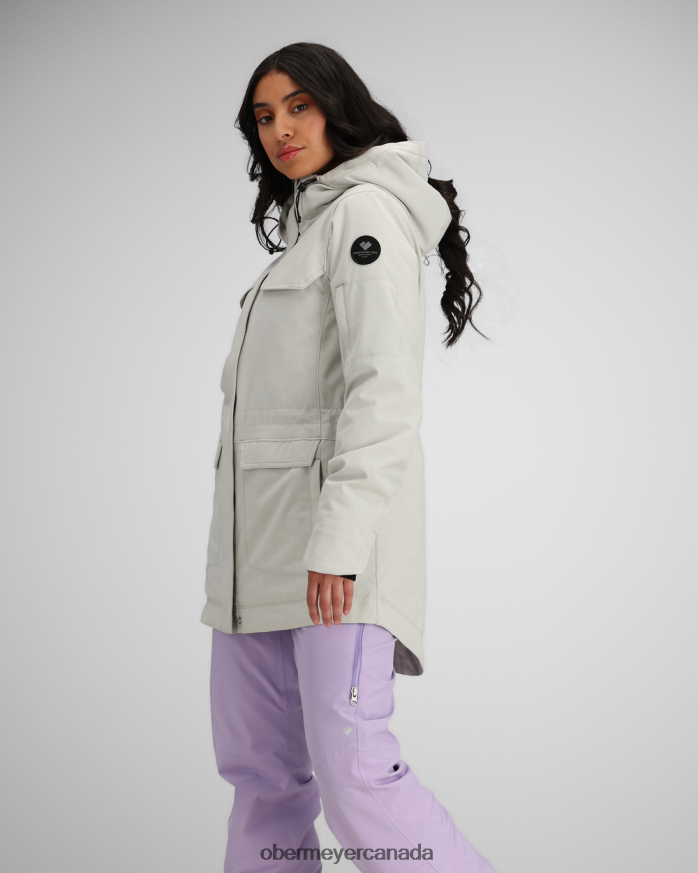 Obermeyer Women Celestia Jacket PT4J210 Clothing Silver Linen