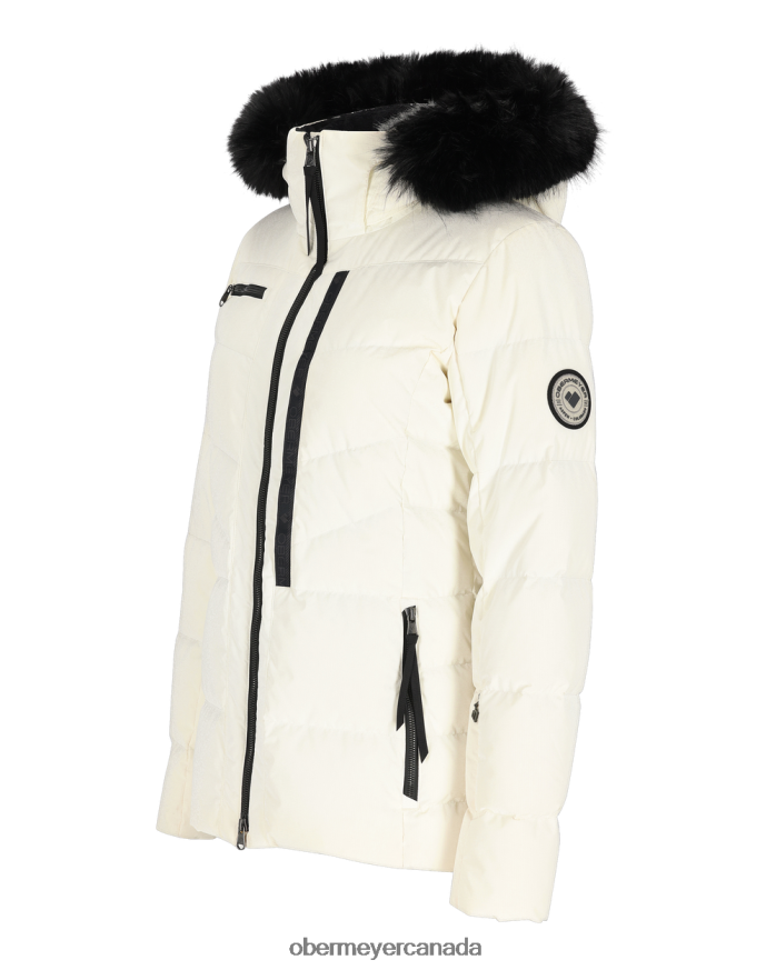 Obermeyer Women Circe Down Jacket PT4J5 Clothing Diamond White