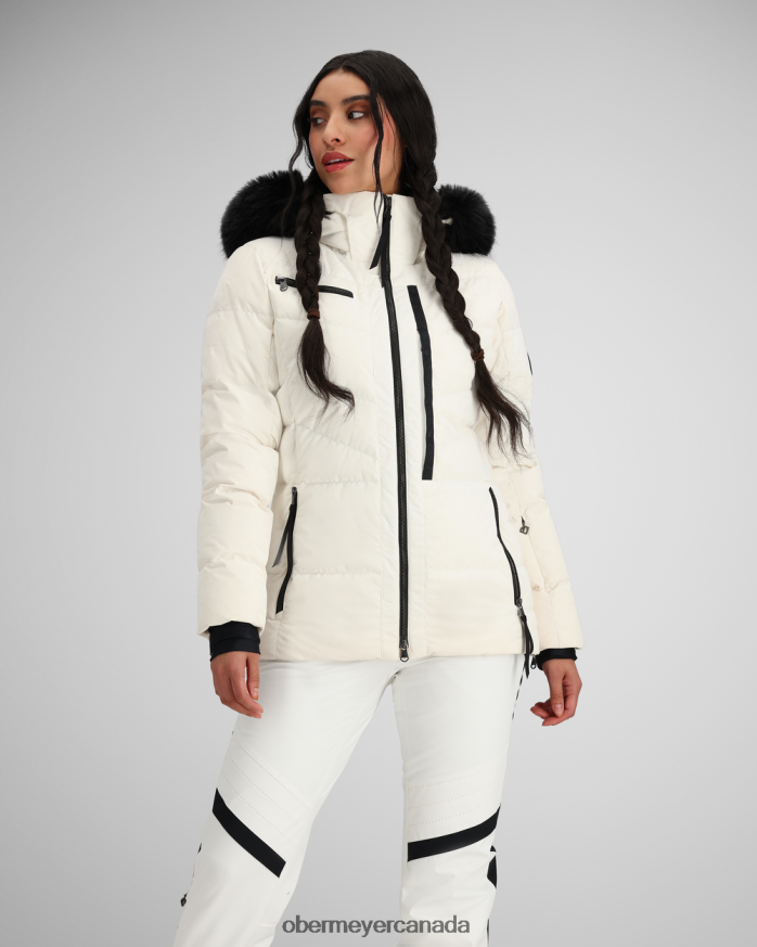 Obermeyer Women Circe Down Jacket PT4J5 Clothing Diamond White