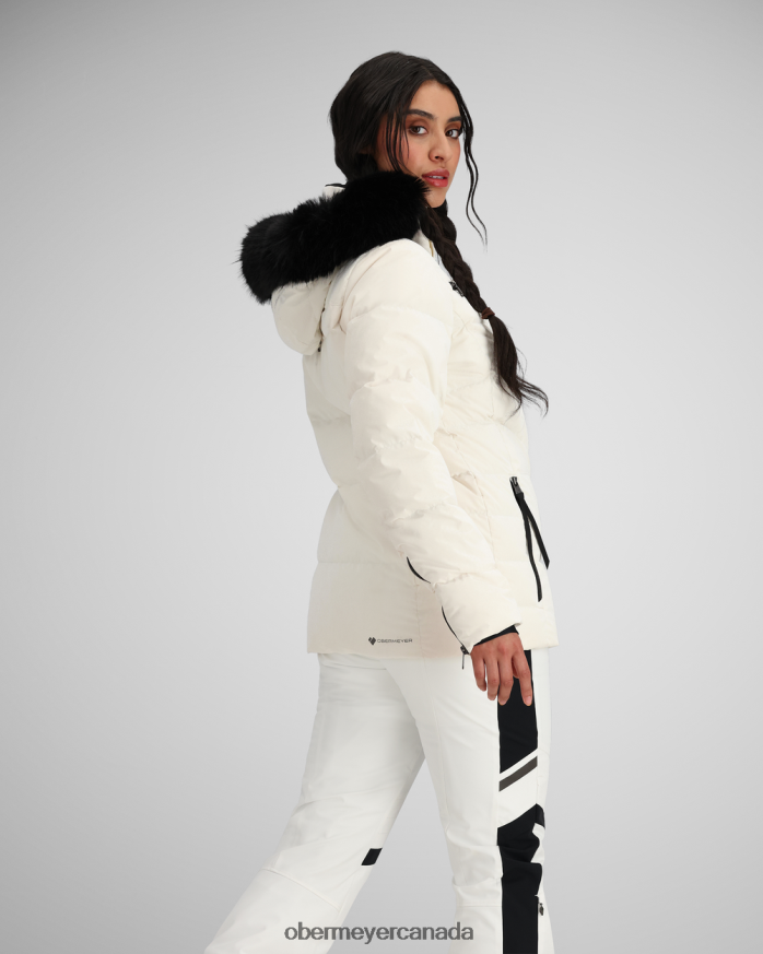 Obermeyer Women Circe Down Jacket PT4J5 Clothing Diamond White