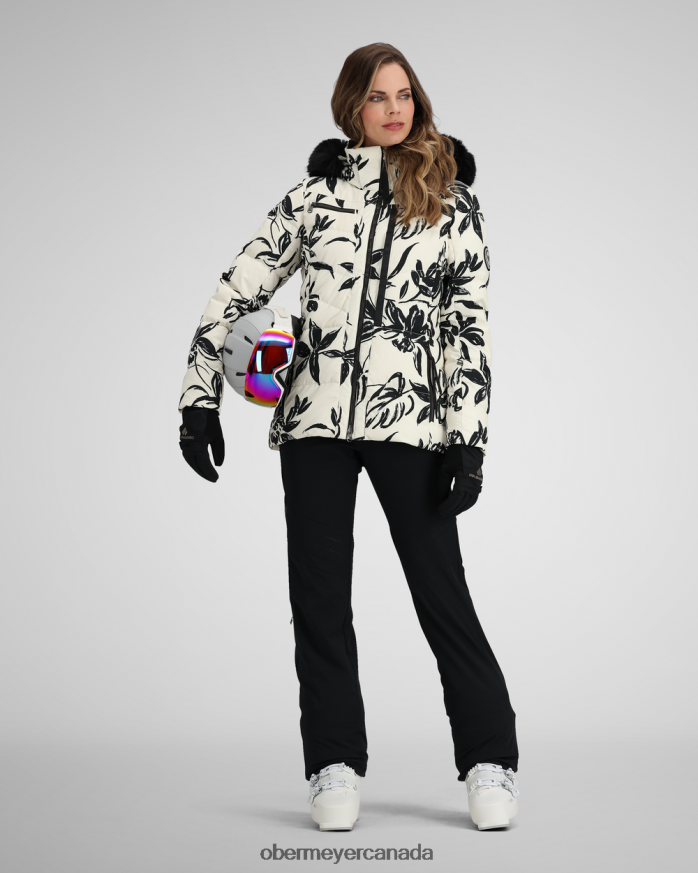 Obermeyer Women Circe Down Jacket PT4J7 Clothing Moonflower