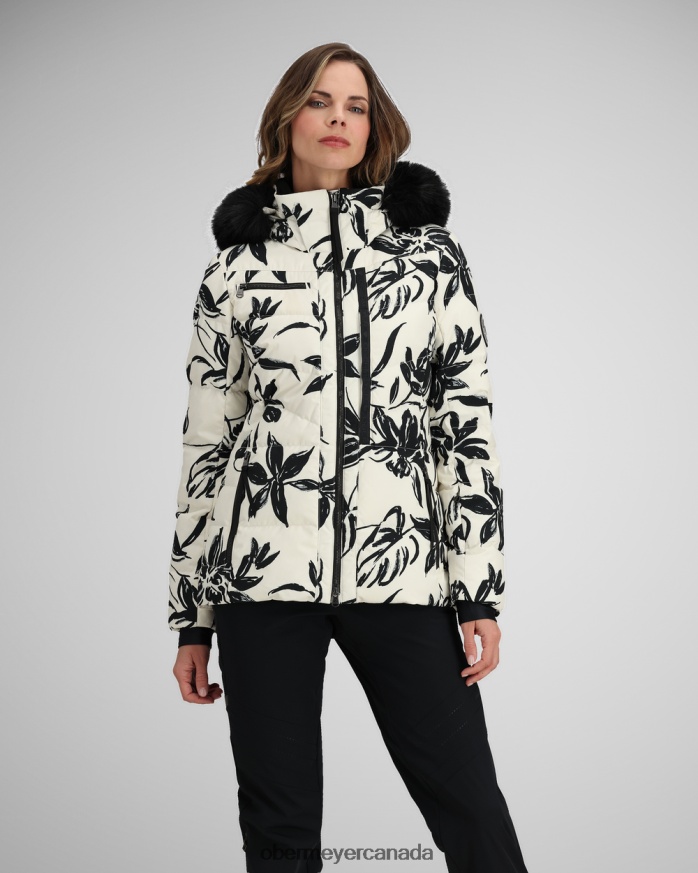Obermeyer Women Circe Down Jacket PT4J7 Clothing Moonflower