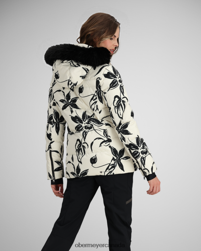 Obermeyer Women Circe Down Jacket PT4J7 Clothing Moonflower