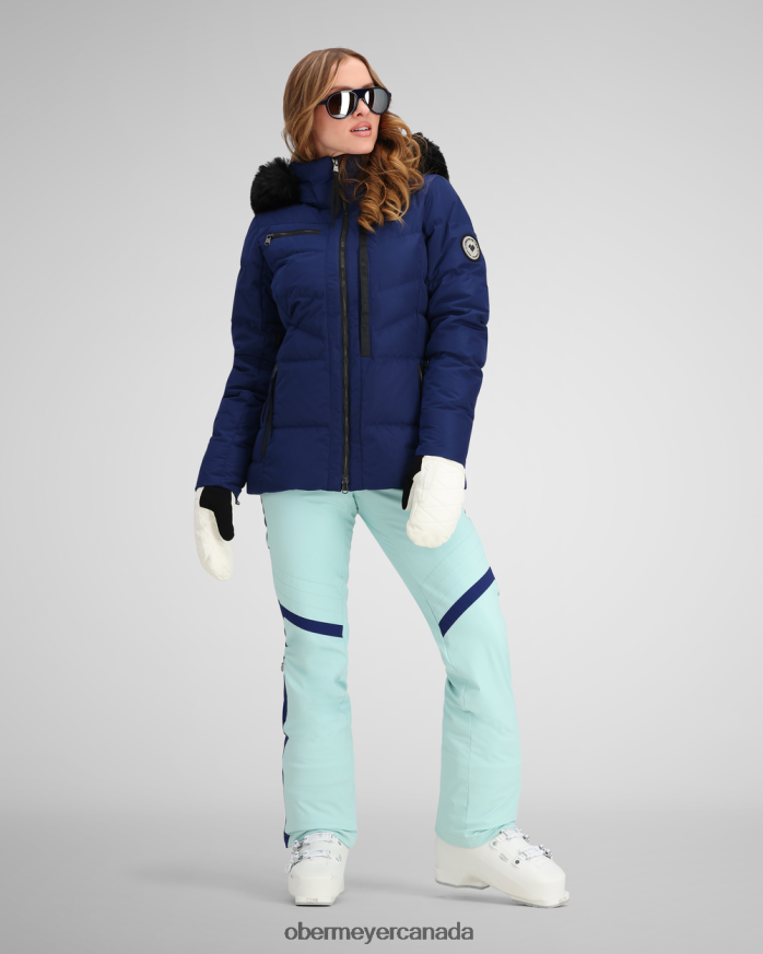 Obermeyer Women Circe Down Jacket PT4J8 Clothing Navy