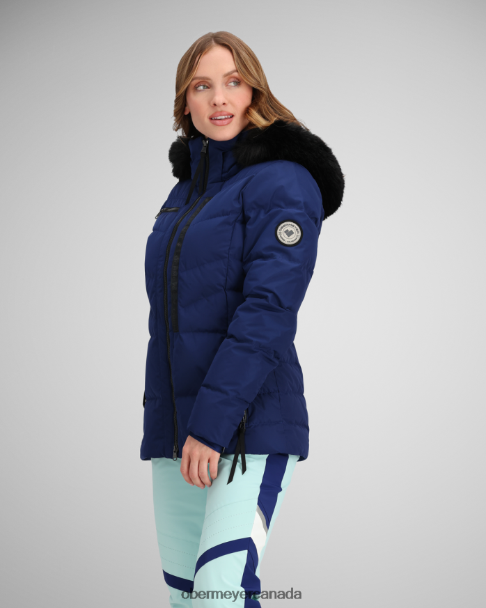 Obermeyer Women Circe Down Jacket PT4J8 Clothing Navy