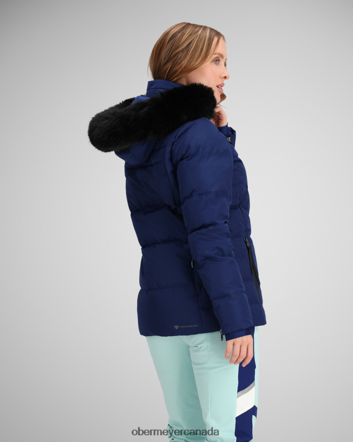 Obermeyer Women Circe Down Jacket PT4J8 Clothing Navy