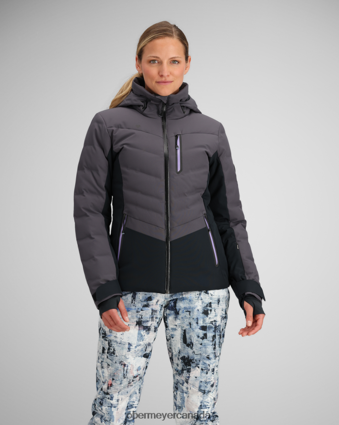 Obermeyer Women Cosima Down Jacket PT4J14 Clothing Basalt