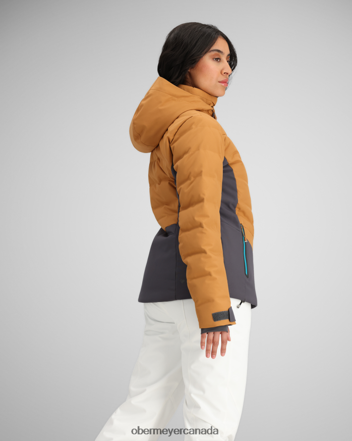 Obermeyer Women Cosima Down Jacket PT4J16 Clothing Brown Sugar