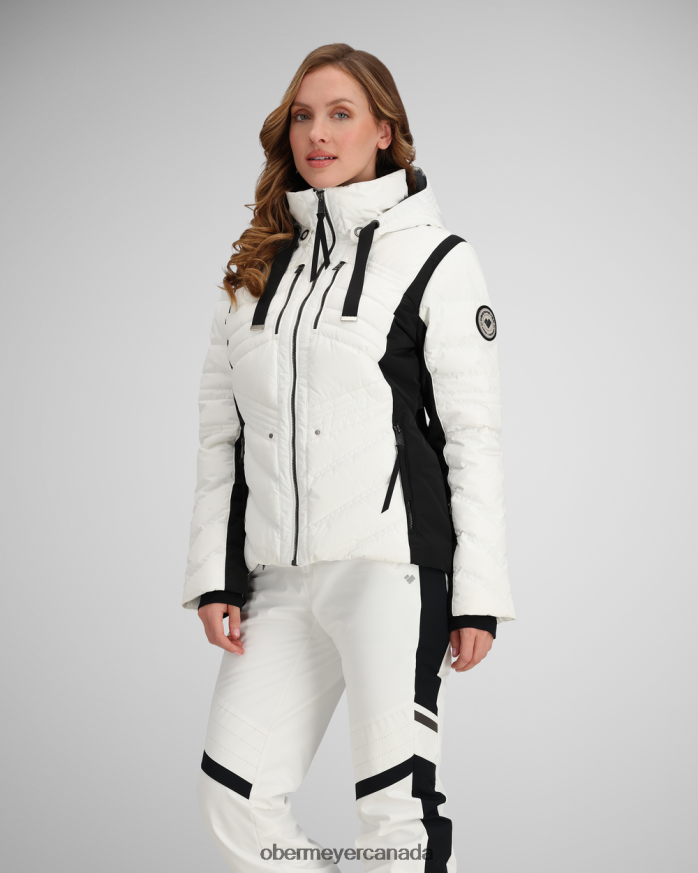 Obermeyer Women Devon Down Jacket PT4J73 Clothing White
