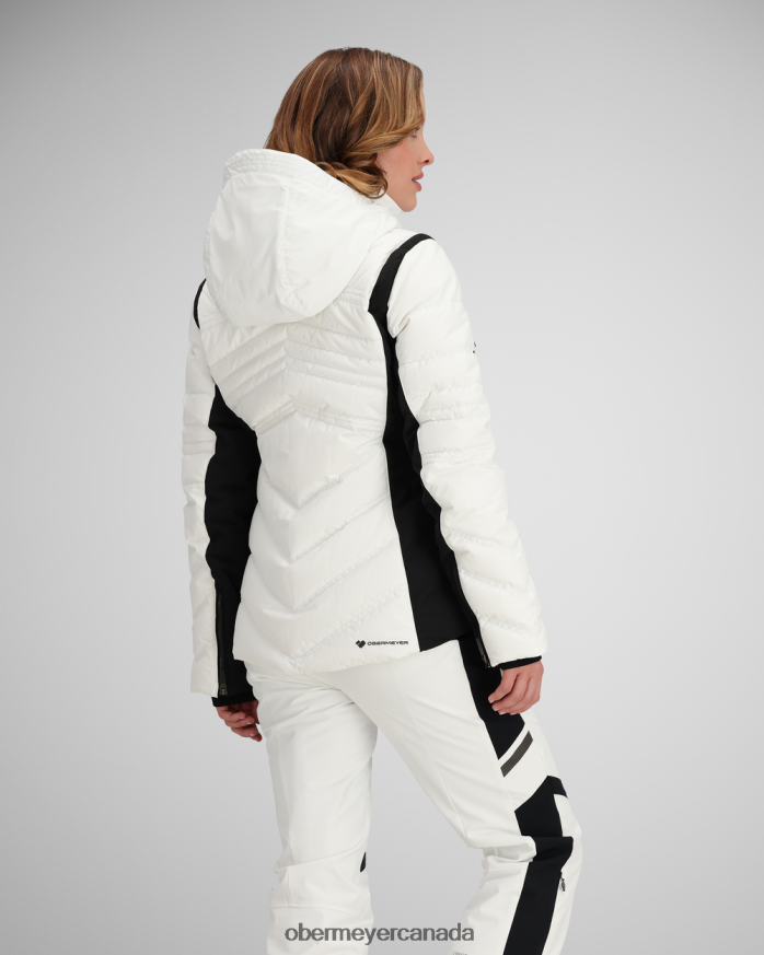 Obermeyer Women Devon Down Jacket PT4J73 Clothing White
