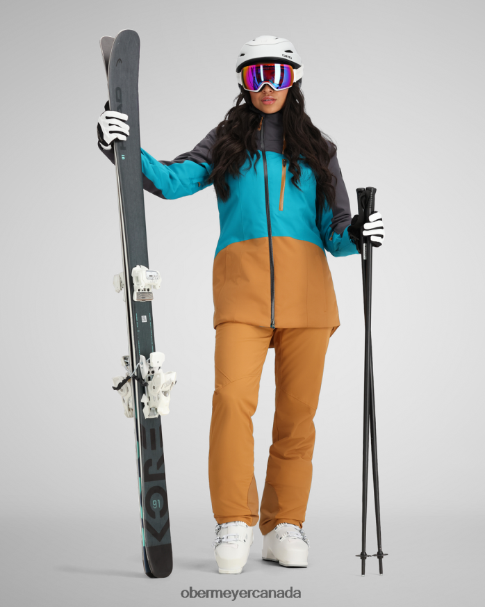 Obermeyer Women First Chair Jacket PT4J22 Clothing Teal Me