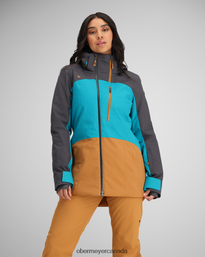 Obermeyer Women First Chair Jacket PT4J22 Clothing Teal Me