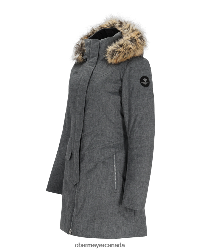 Obermeyer Women Sojourner Down Jacket PT4J106 Clothing Charcoal