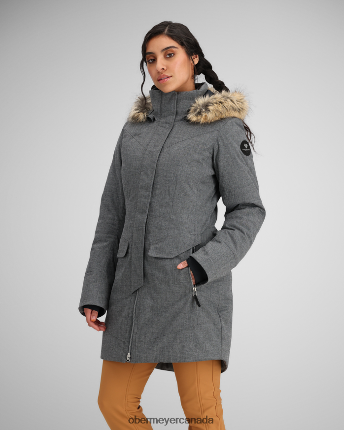 Obermeyer Women Sojourner Down Jacket PT4J106 Clothing Charcoal