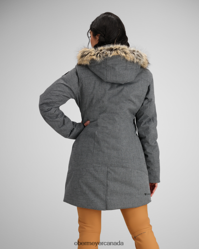 Obermeyer Women Sojourner Down Jacket PT4J106 Clothing Charcoal