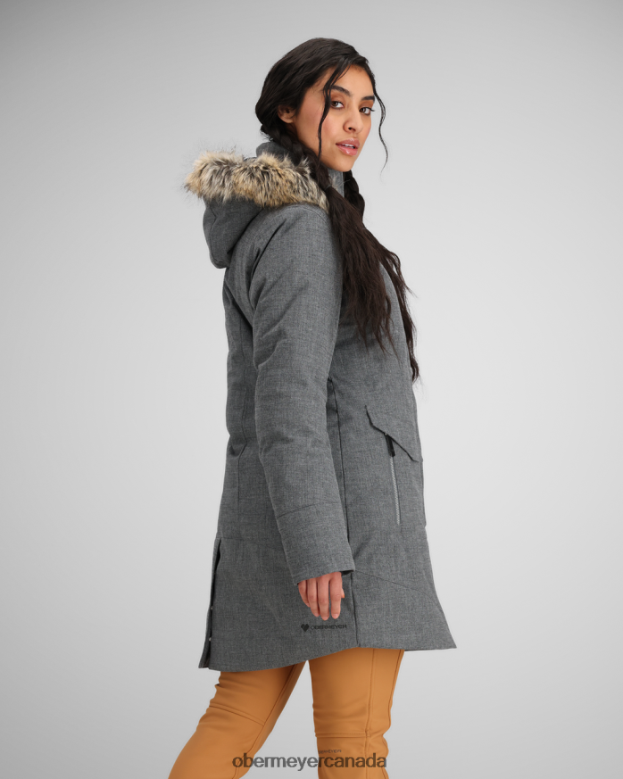 Obermeyer Women Sojourner Down Jacket PT4J106 Clothing Charcoal
