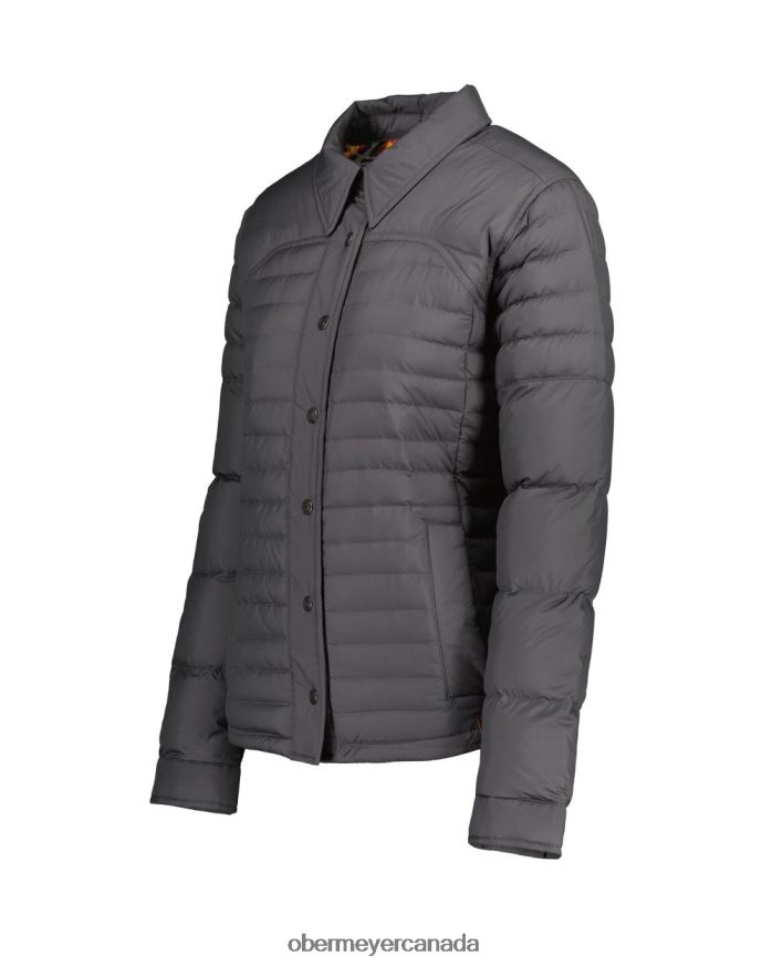 Obermeyer Women Willa Down Shirt PT4J250 Clothing Coal