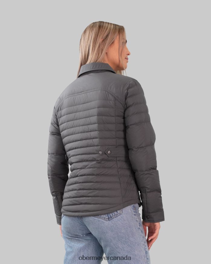 Obermeyer Women Willa Down Shirt PT4J250 Clothing Coal