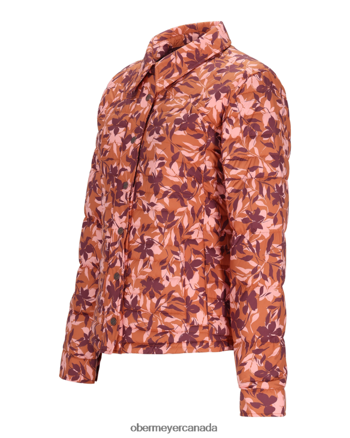 Obermeyer Women Willa Down Shirt PT4J255 Clothing Wild Blossoms