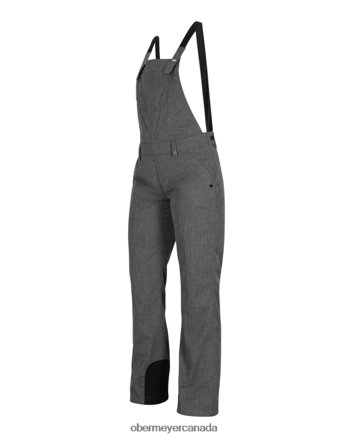 Obermeyer Women Malta Bib Overalls PT4J123 Clothing Charcoal