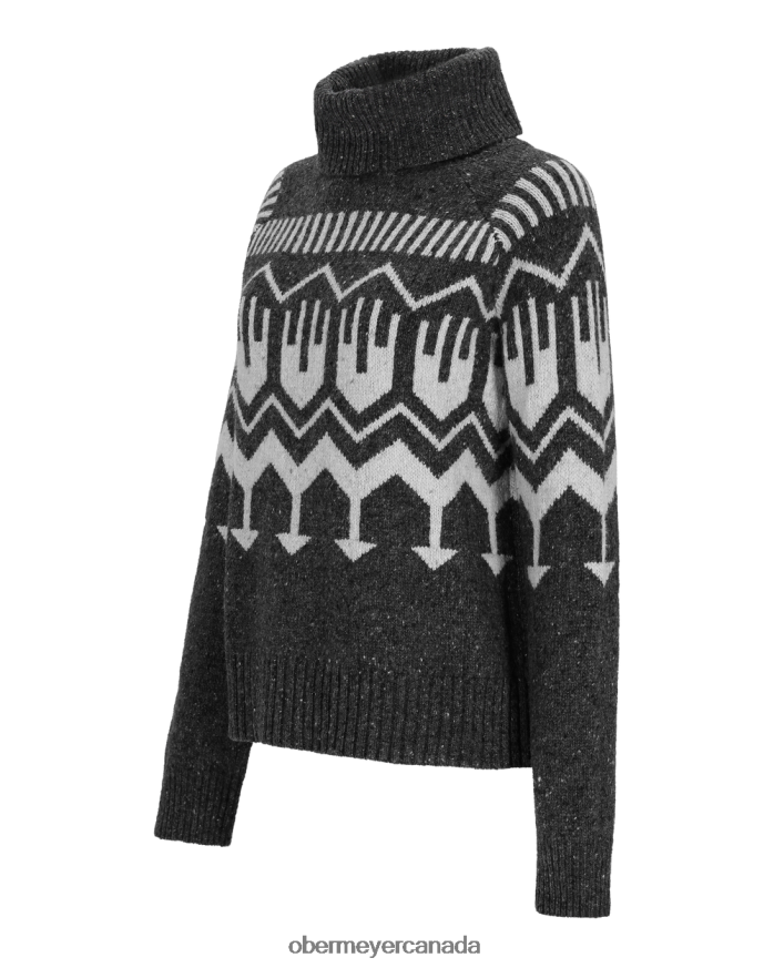 Obermeyer Women Willow Turtleneck Sweater PT4J266 Clothing Basalt