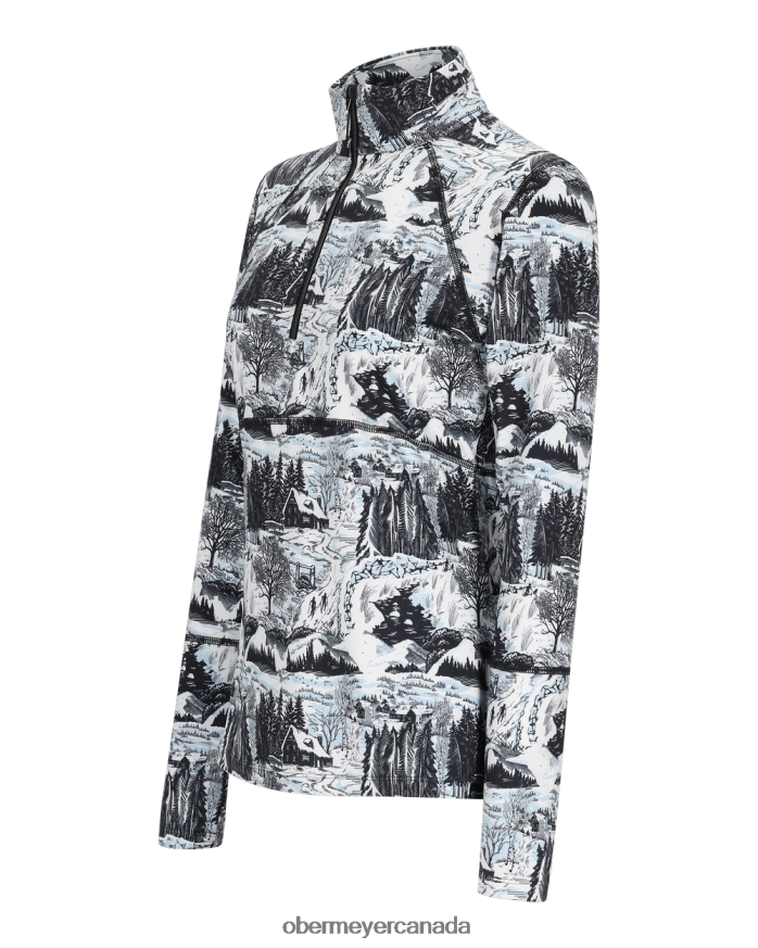 Obermeyer Women Discover 1/4 Zip PT4J182 Clothing Woodblock