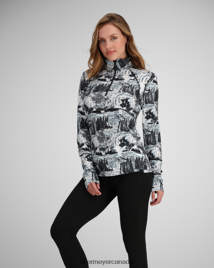 Obermeyer Women Discover 1/4 Zip PT4J182 Clothing Woodblock